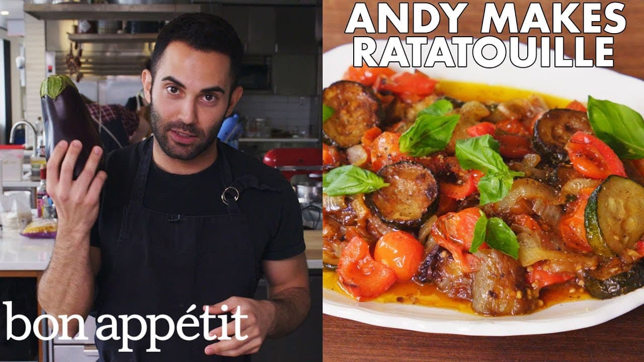 Video thumbnail: Andy Makes Classic Ratatouille | From the Test Kitchen | Bon Appétit