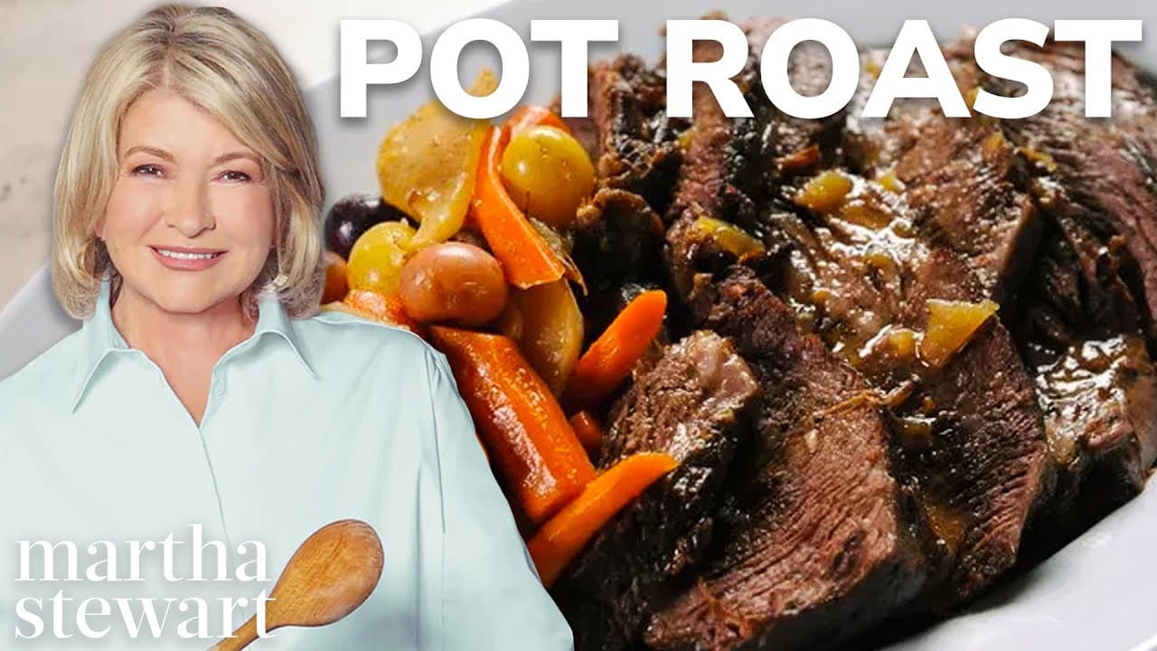 Video thumbnail: Martha Stewart Cooks Her Pot Roast Recipe | Martha Stewart