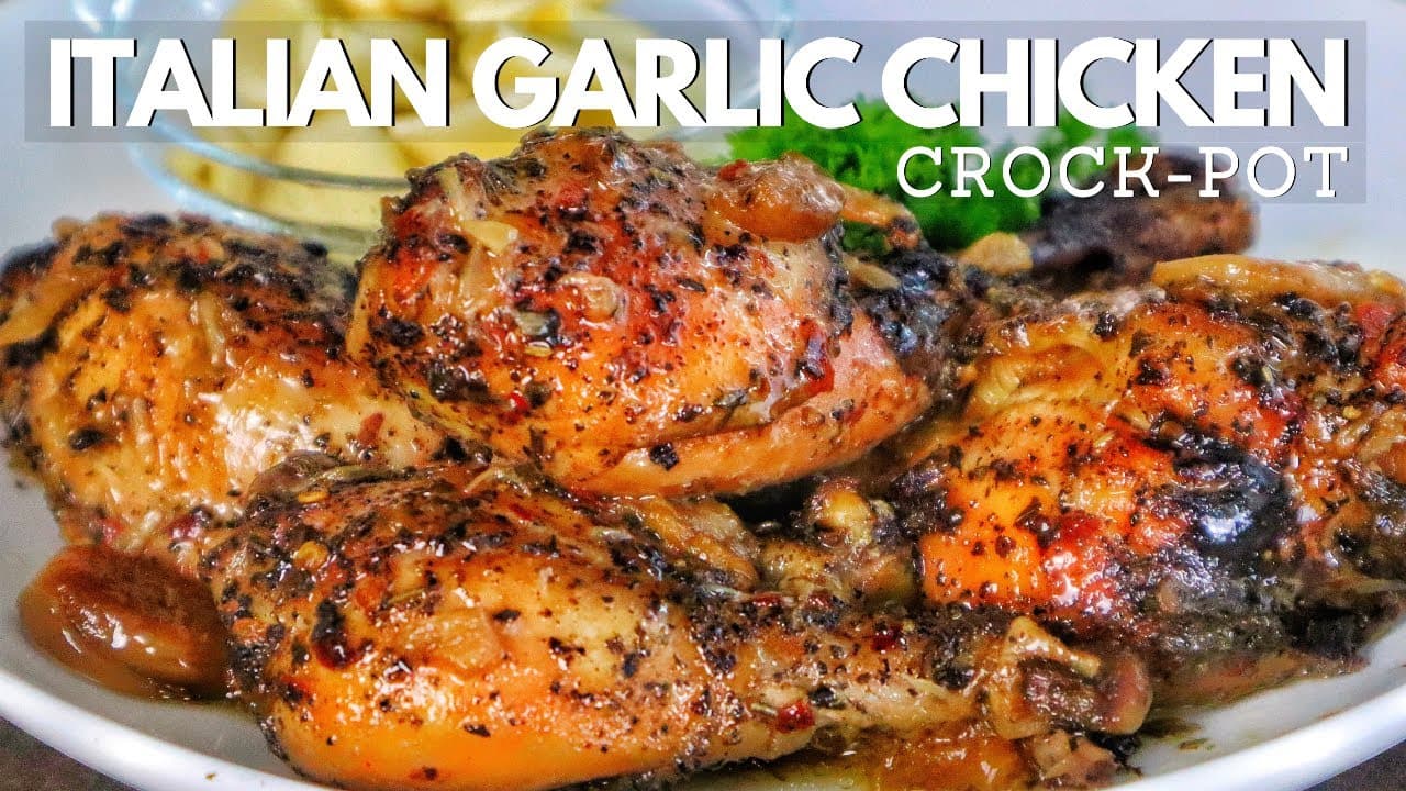 Video thumbnail: Italian Garlic Chicken Recipe In Crock Pot