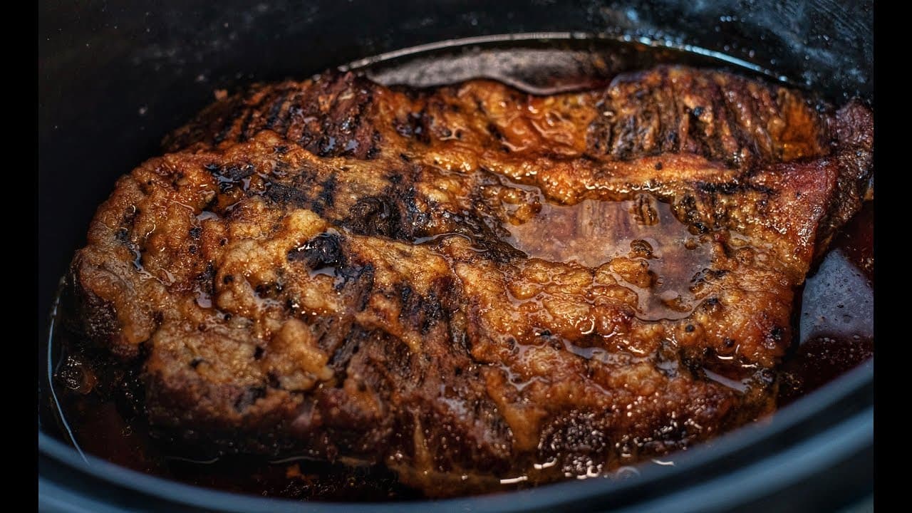 Video thumbnail: THE EASIEST CROCK-POT BRISKET RECIPE EVER!
