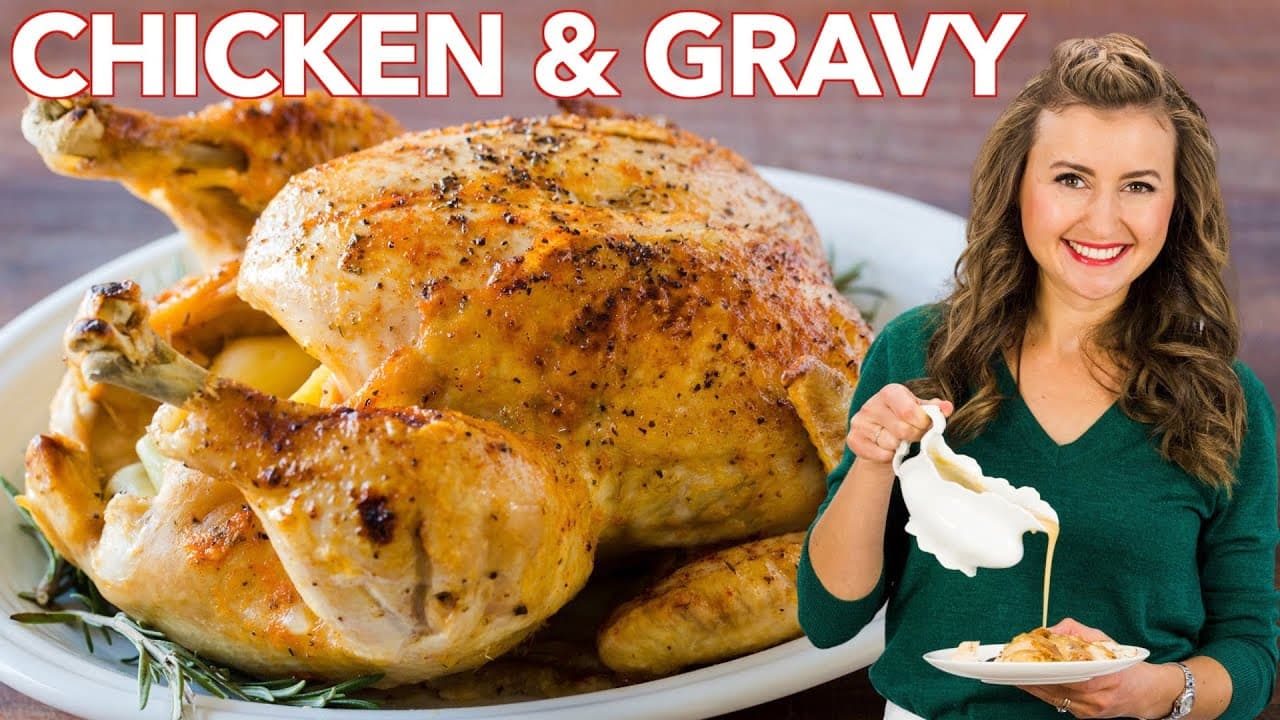 Video thumbnail: Instant Pot Whole Chicken + Easy Chicken Gravy Recipe
