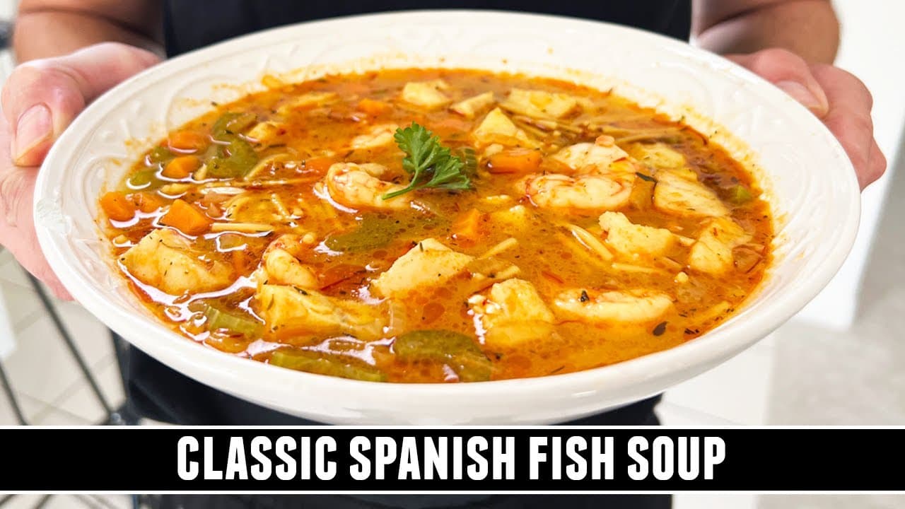 Video thumbnail: Classic Spanish Fish Soup | Authentic Flavors & Done in 30 Minutes
