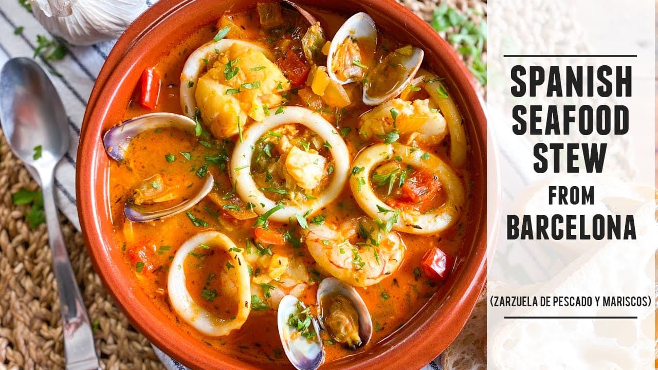 Video thumbnail: Classic Spanish Seafood Stew  | A Timeless Recipe from Barcelona Spain