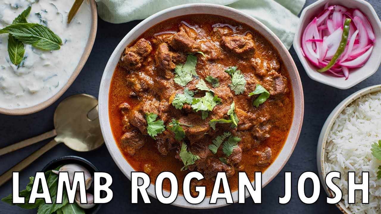 Video thumbnail: The BEST Restaurant Style Lamb Rogan Josh