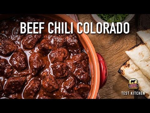 Video thumbnail: Slow Cooker Chili Recipe: Beef Chili Colorado