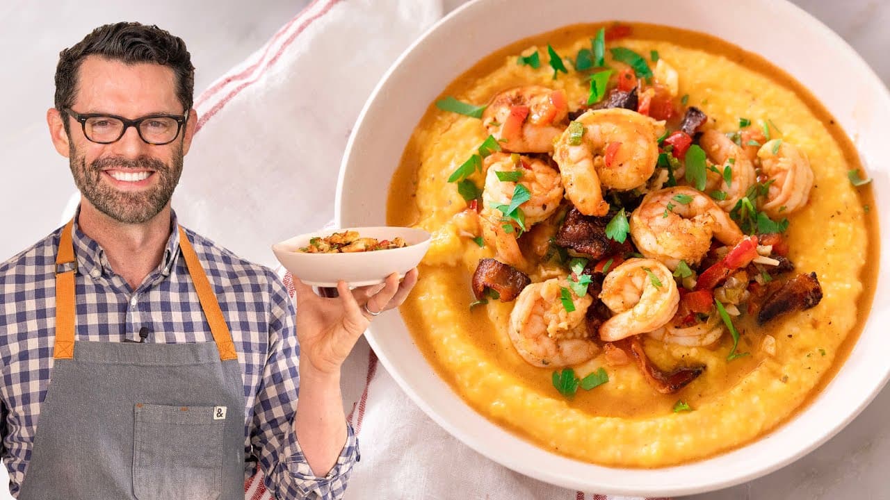 Video thumbnail: Easy Shrimp and Grits Recipe