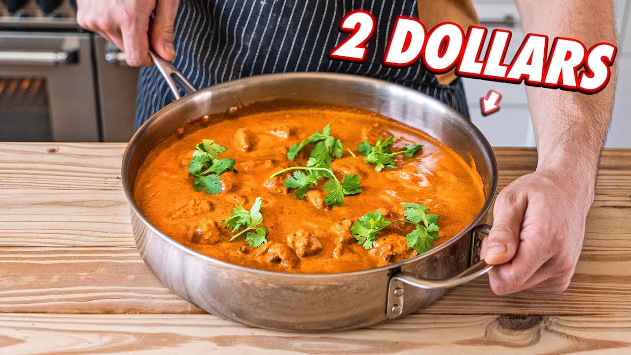 Video thumbnail: $2 Chicken Tikka Masala | But Cheaper