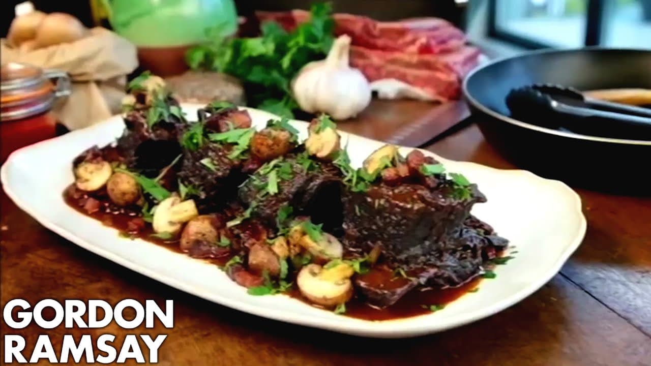 Video thumbnail: Slow Cooking Beef Short Ribs | Gordon Ramsay
