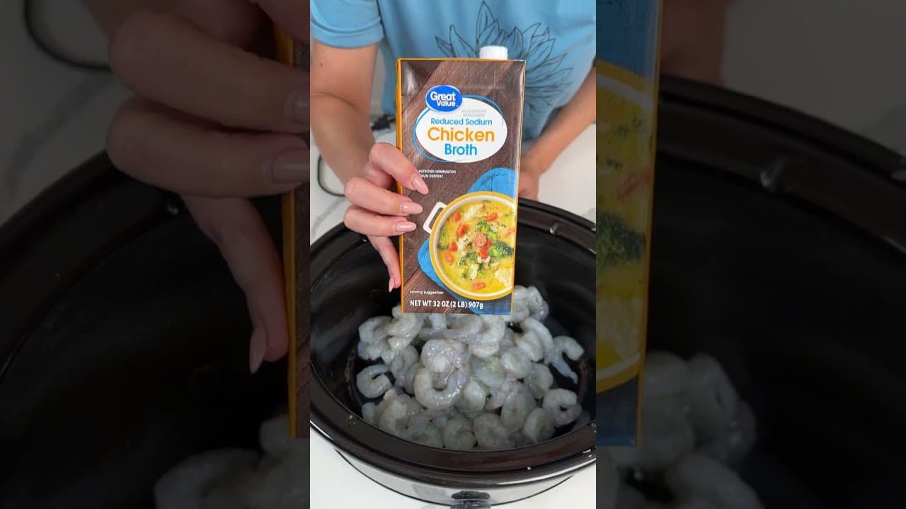 Video thumbnail: Crockpot shrimp scampi!