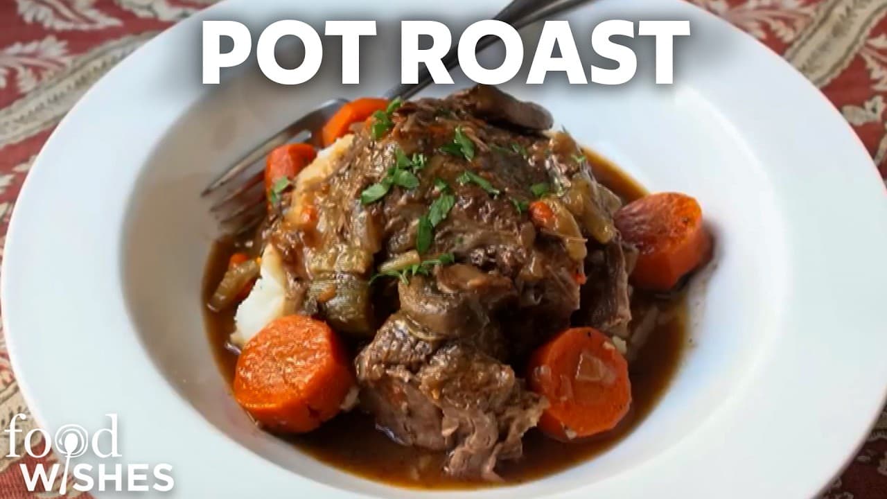Video thumbnail: low Cooker Beef Pot Roast | Food Wishes