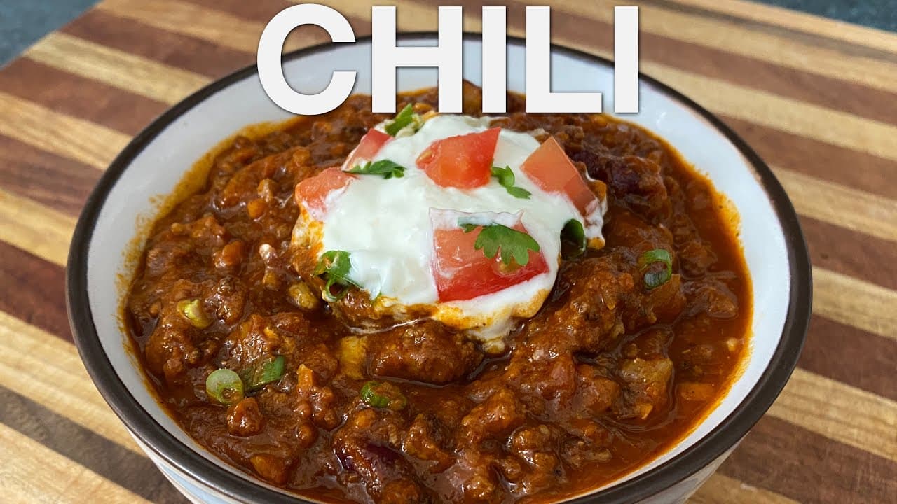 Video thumbnail: Chili - feat. Binging with Babish (You Suck at Cooking, episode 101)