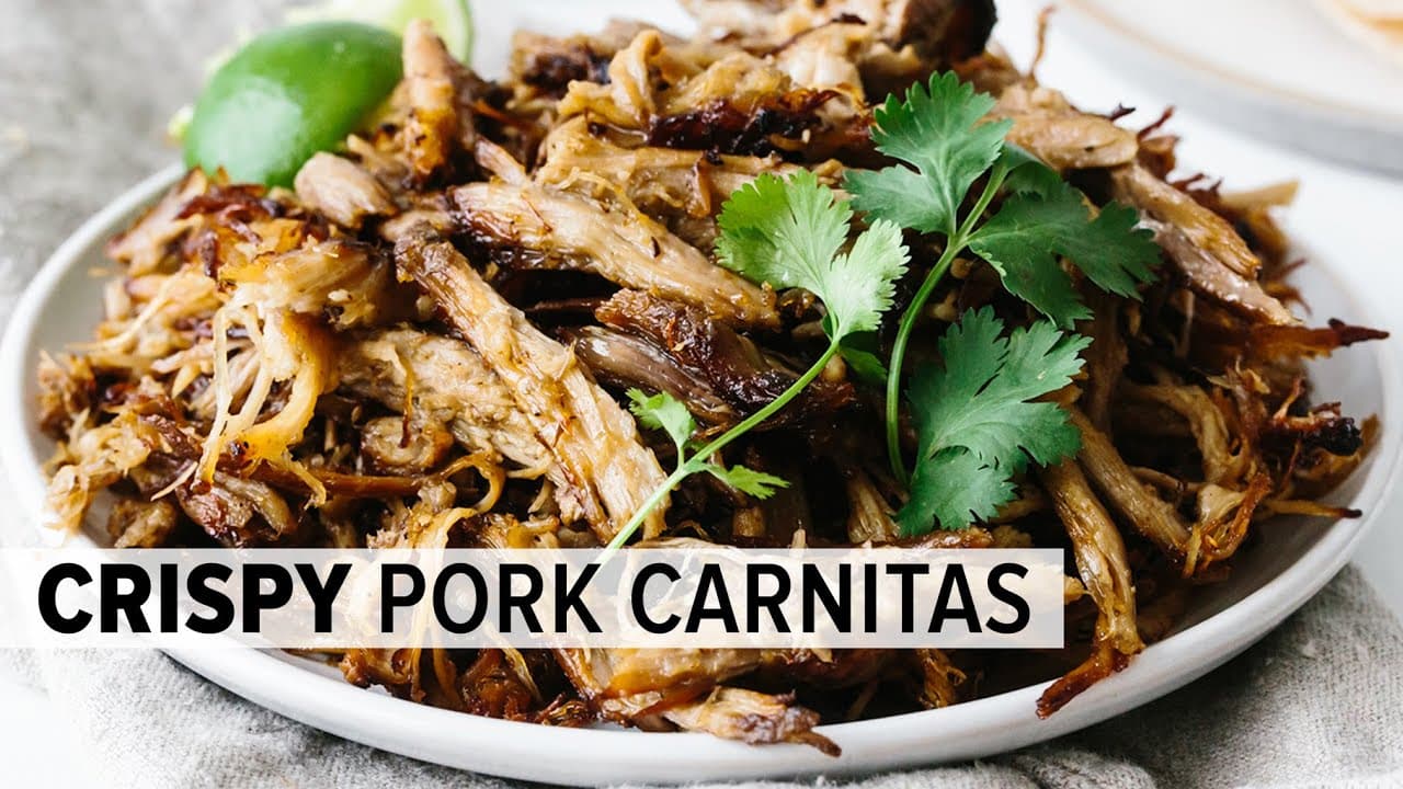 Video thumbnail: CRISPY PORK CARNITAS | easy slow-cooker carnitas recipe