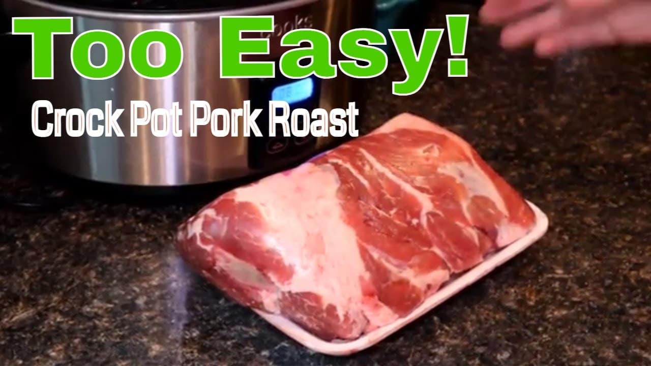 Video thumbnail: How to make Tender Pork Roast in the Crock Pot (Boston Butt)
