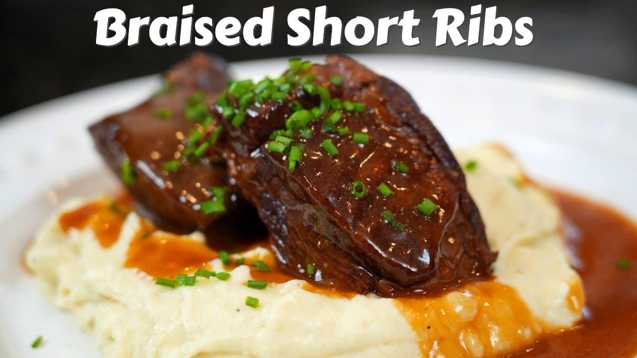 Video thumbnail: This is My Favorite Meal of All Time | Tender & Delicious Braised Beef Short Ribs
