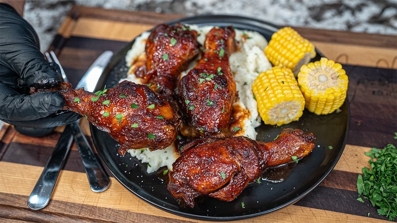 Video thumbnail: How to Make BBQ Chicken Legs in the Crockpot (Fall-Off-the-Bone!)