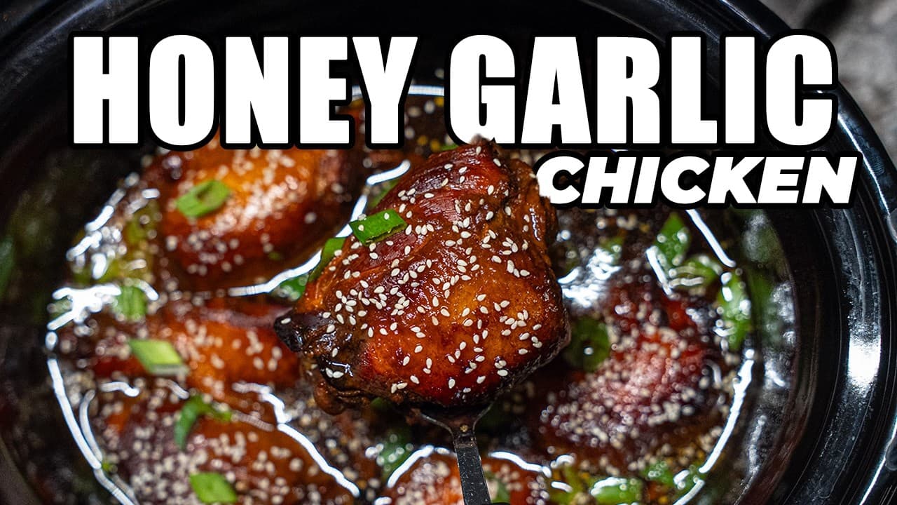 Video thumbnail: The BEST Crockpot Honey Garlic Chicken (Fall-Off-The-Bone Tender!)