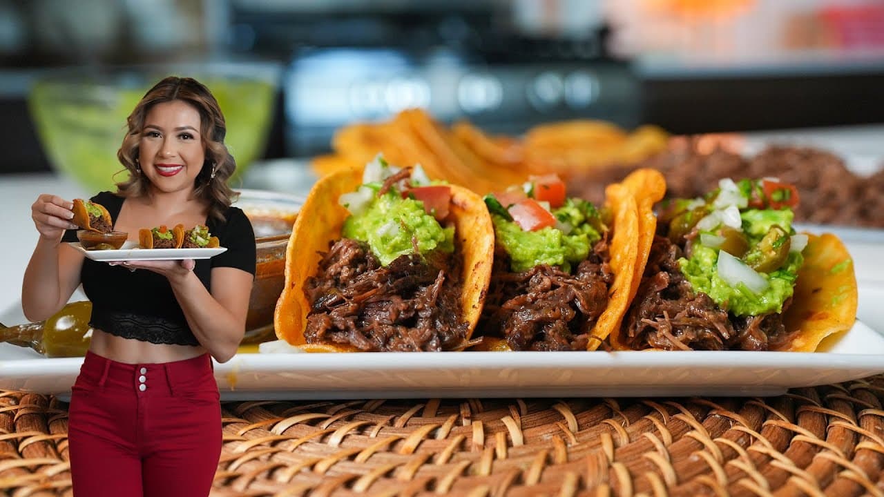 Video thumbnail: Looking for a🔥NEW Taco recipe? Then you have to try this MOUTHWATERING Instant Pot POT ROAST TACOS!