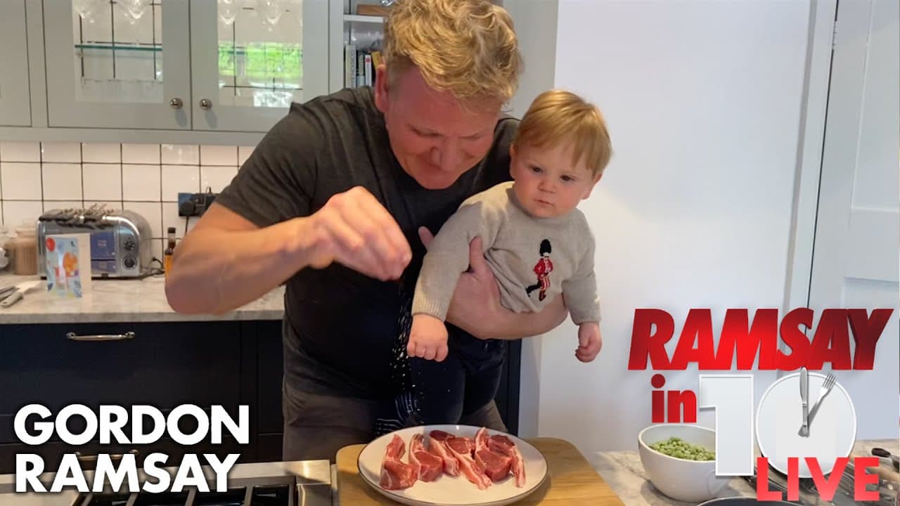 Video thumbnail: Gordon Ramsay Shows How To Make A Lamb Chop Dish At Home | Ramsay in 10