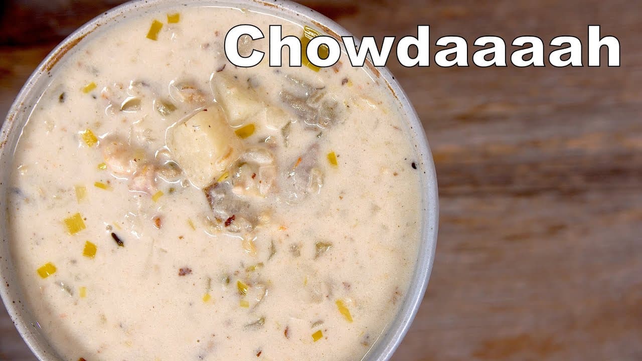 Video thumbnail: Easy Canned Clam & Seafood Chowder Recipe - Glen And Friends Cooking Seafood Chowder Soup