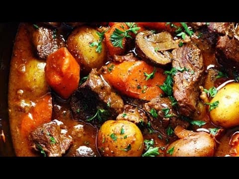 Slow Cooker Beef Bourguignon