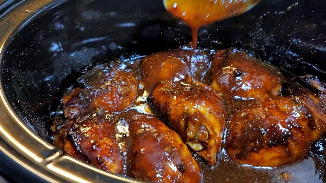 Glazed Chicken Thighs Slow Cooker Recipe | Day 3