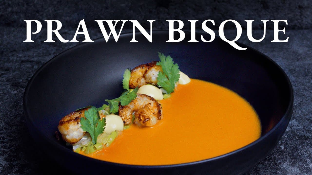 Michelin star PRAWN SOUP at home | Shrimp Bisque Recipe