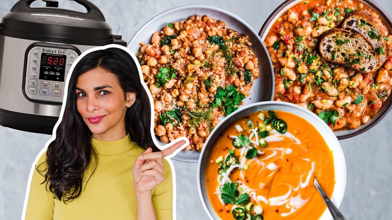 Video thumbnail: DUMP AND GO Instant Pot Recipes | easy vegan instant pot meals